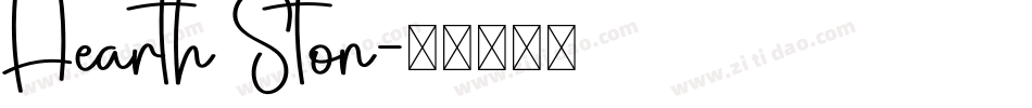 Hearth Ston字体转换